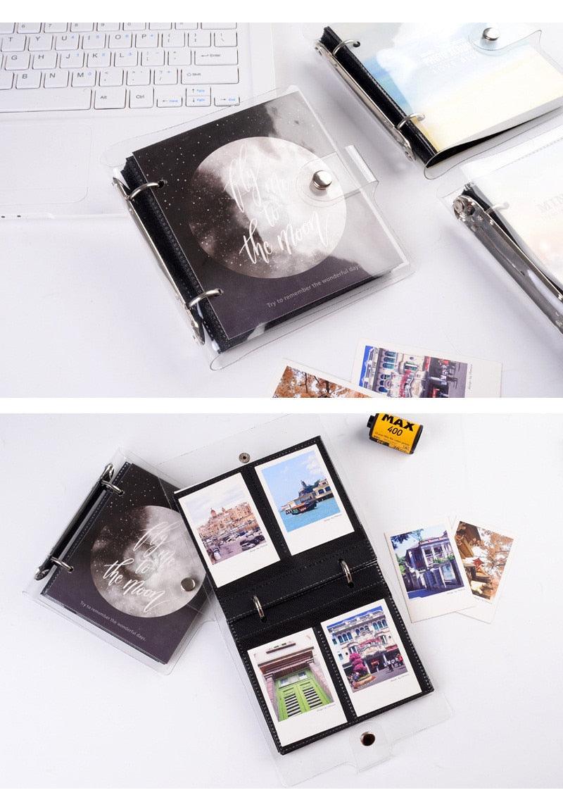 Album photo de la série Lumière et Ombre, Range-cartes postales, Souvenirs de 3 pouces, 100 pochettes pour papier photo Fujifilm Mini, Albums de scrapbooking pour bébé et famille, Cadeaux mémorables à faire soi-même pour les proches