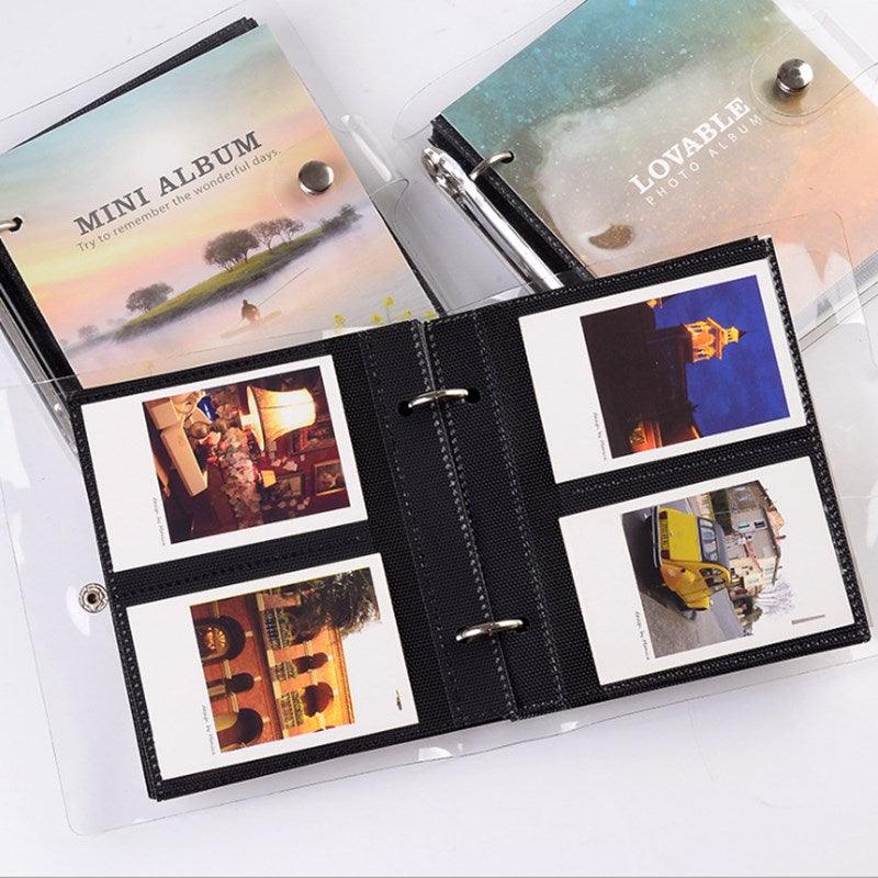 Album photo de la série Lumière et Ombre, Range-cartes postales, Souvenirs de 3 pouces, 100 pochettes pour papier photo Fujifilm Mini, Albums de scrapbooking pour bébé et famille, Cadeaux mémorables à faire soi-même pour les proches