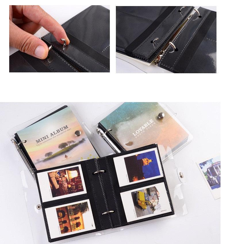 Album photo de la série Lumière et Ombre, Range-cartes postales, Souvenirs de 3 pouces, 100 pochettes pour papier photo Fujifilm Mini, Albums de scrapbooking pour bébé et famille, Cadeaux mémorables à faire soi-même pour les proches