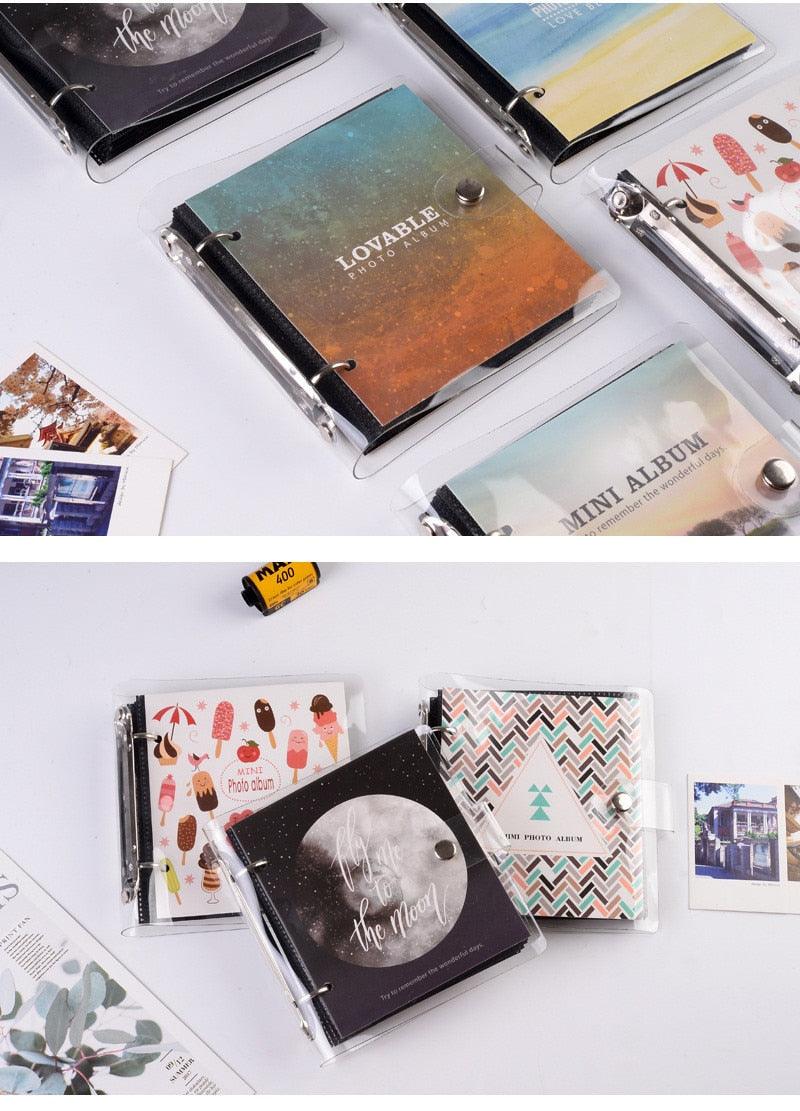 Album photo de la série Lumière et Ombre, Range-cartes postales, Souvenirs de 3 pouces, 100 pochettes pour papier photo Fujifilm Mini, Albums de scrapbooking pour bébé et famille, Cadeaux mémorables à faire soi-même pour les proches