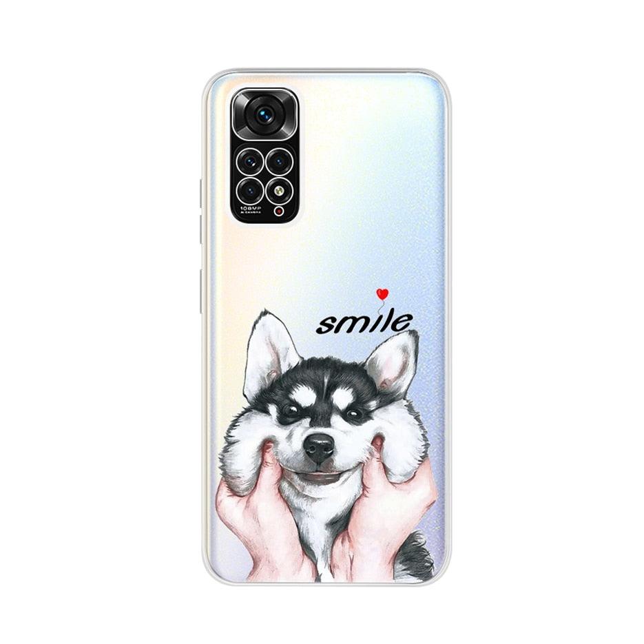 Étui lumineux pour coque de téléphone Redmi en PC souple et dur, antichoc, anti-rayures pour Xiaomi Redmi Note 11, étui de luxe avec motif chat papillon en silicone souple, protection complète pour Xiaomi Redmi Note 11S