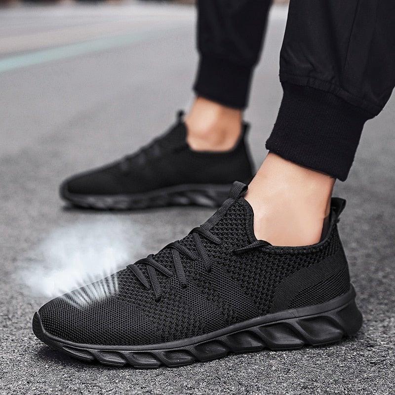 Chaussures de course légères pour hommes, baskets confortables et respirantes pour hommes, antidérapantes et résistantes à l'usure, baskets de jogging basses à lacets pour hommes, chaussures de sport athlétiques