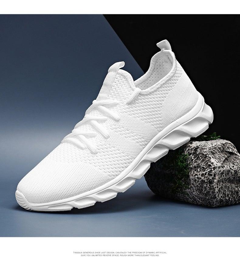 Chaussures de course légères pour hommes, baskets confortables et respirantes pour hommes, antidérapantes et résistantes à l'usure, baskets de jogging basses à lacets pour hommes, chaussures de sport athlétiques
