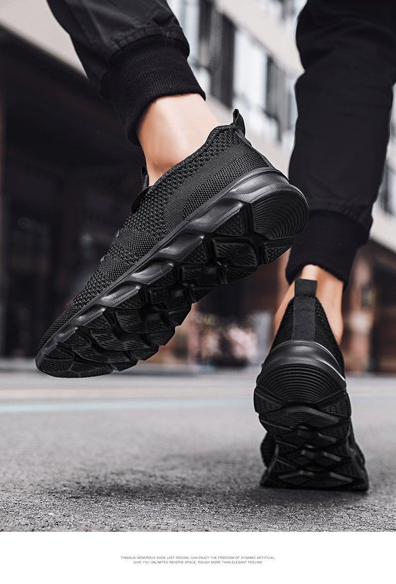 Chaussures de course légères pour hommes, baskets confortables et respirantes pour hommes, antidérapantes et résistantes à l'usure, baskets de jogging basses à lacets pour hommes, chaussures de sport athlétiques