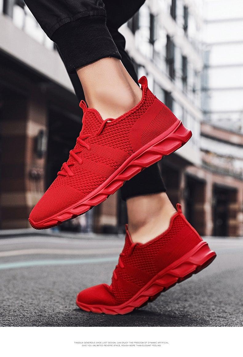 Chaussures de course légères pour hommes, baskets confortables et respirantes pour hommes, antidérapantes et résistantes à l'usure, baskets de jogging basses à lacets pour hommes, chaussures de sport athlétiques