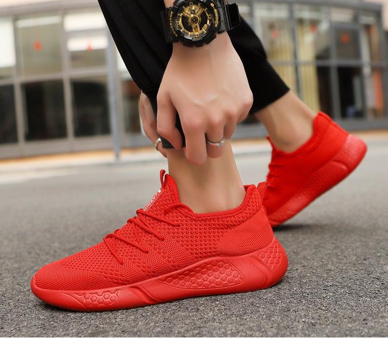 Chaussures de course légères pour hommes, baskets confortables et respirantes pour hommes, antidérapantes et résistantes à l'usure, baskets de jogging basses à lacets pour hommes, chaussures de sport athlétiques