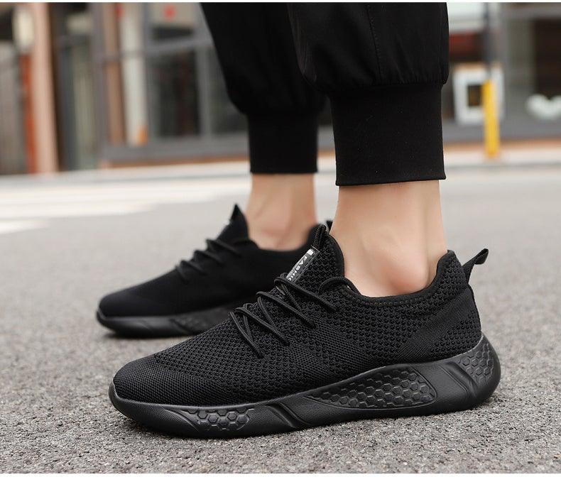 Chaussures de course légères pour hommes, baskets confortables et respirantes pour hommes, antidérapantes et résistantes à l'usure, baskets de jogging basses à lacets pour hommes, chaussures de sport athlétiques