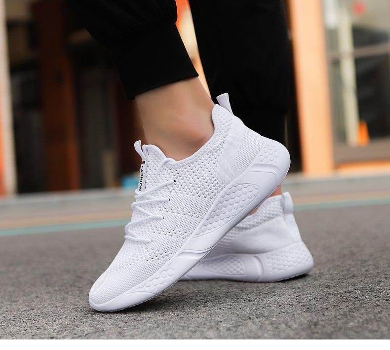 Chaussures de course légères pour hommes, baskets confortables et respirantes pour hommes, antidérapantes et résistantes à l'usure, baskets de jogging basses à lacets pour hommes, chaussures de sport athlétiques