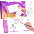 Tablette lumineuse de traçage Rose, jouet cadeau d'art et de dessin pour enfant