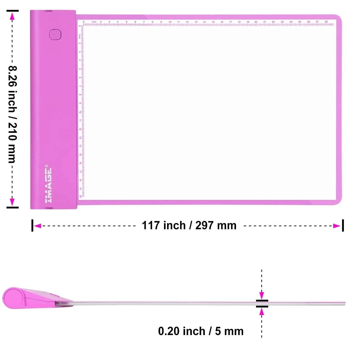 Tablette lumineuse de traçage Rose, jouet cadeau d'art et de dessin pour enfant