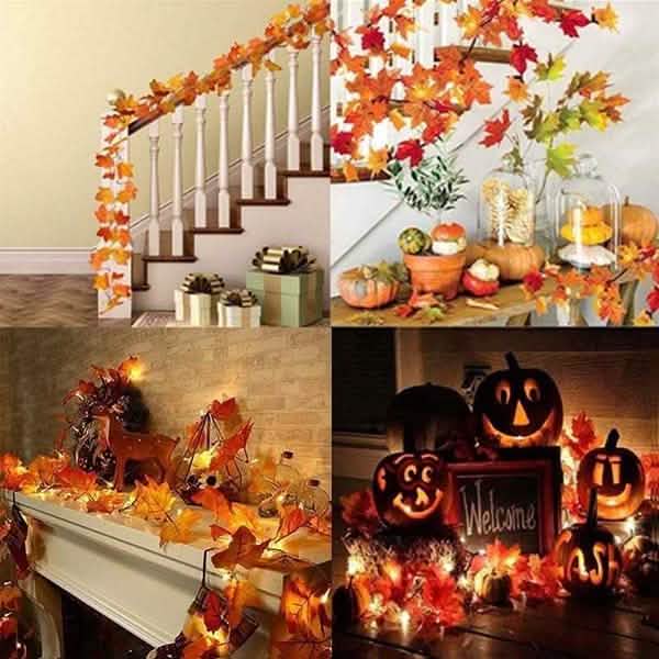 Guirlande lumineuse d'automne 40 LED