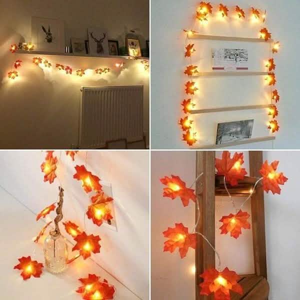 Guirlande lumineuse d'automne 40 LED