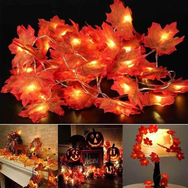 Guirlande lumineuse d'automne 40 LED