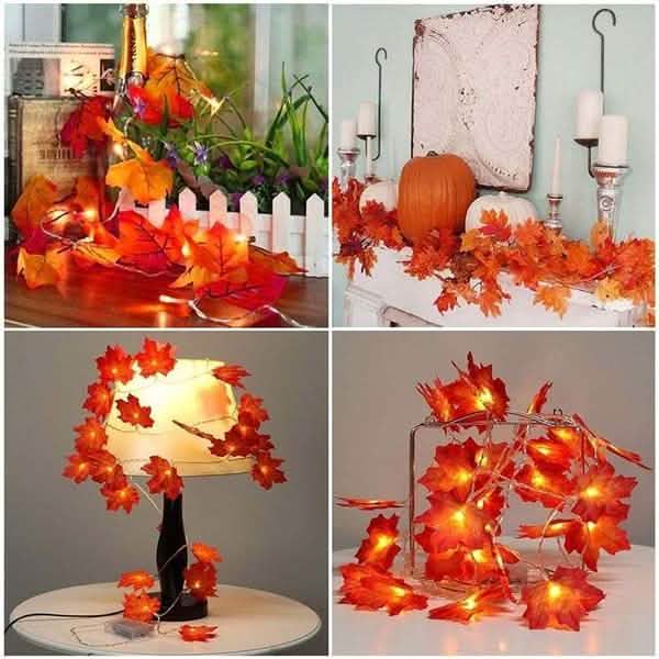 Guirlande lumineuse d'automne 40 LED