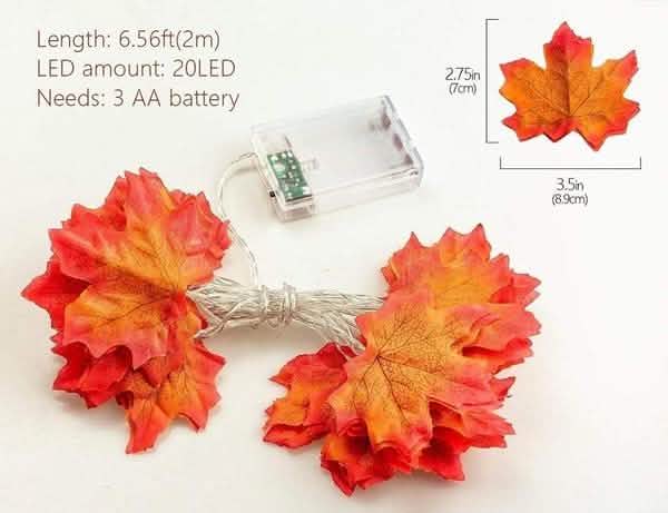 Guirlande lumineuse d'automne 40 LED