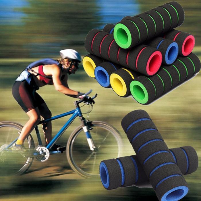 Guidon de vélo léger en mousse éponge, cyclisme anti-choc antidérapant, poignées de guidon de vélo en mousse, housse de guidon de vélo en mousse, poignées souples en mousse éponge antidérapantes pour vélo de course, bicyclette, moto