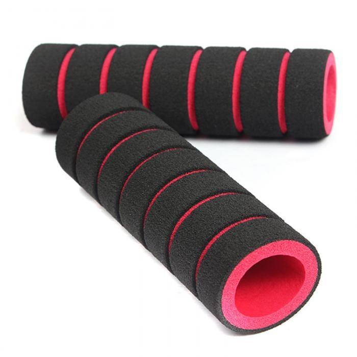 Guidon de vélo léger en mousse éponge, cyclisme anti-choc antidérapant, poignées de guidon de vélo en mousse, housse de guidon de vélo en mousse, poignées souples en mousse éponge antidérapantes pour vélo de course, bicyclette, moto