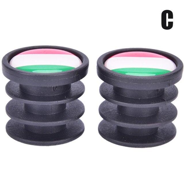 Bouchons de Guidon Légers Mini Drapeau National pour VTT Vélo de Route Poignées de Vélo Pièces Cache de Protection Embouts de Guidon en Plastique pour Vélo de Route La plupart des Vélos