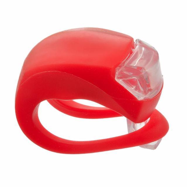 Mini-éclairage de vélo en silicone léger, étanche, pour VTT, VTC, éclairage avant et arrière, phare de vélo, feu arrière, lumière de vélo en silicone LED, phare et feu arrière de vélo multifonctionnel et étanche pour le cyclisme