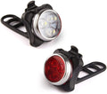 Ensemble d'éclairage de vélo USB rechargeable léger, phare avant super lumineux et feu arrière de vélo LED, 4 modes d'éclairage. Ensemble d'éclairage de vélo rechargeable USB, phare avant et feu arrière de vélo LED, batterie au lithium 650 mAh.