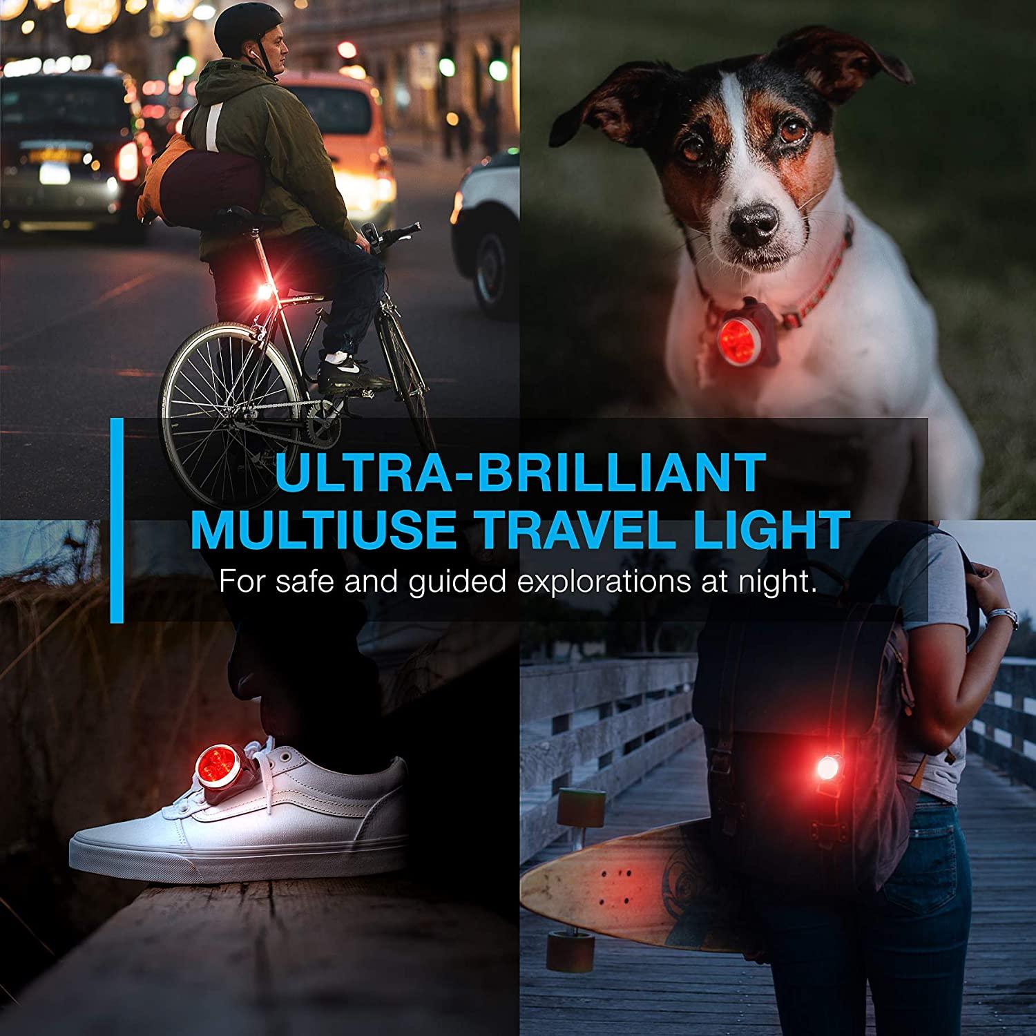 Ensemble d'éclairage de vélo USB rechargeable léger, phare avant super lumineux et feu arrière de vélo LED, 4 modes d'éclairage. Ensemble d'éclairage de vélo rechargeable USB, phare avant et feu arrière de vélo LED, batterie au lithium 650 mAh.