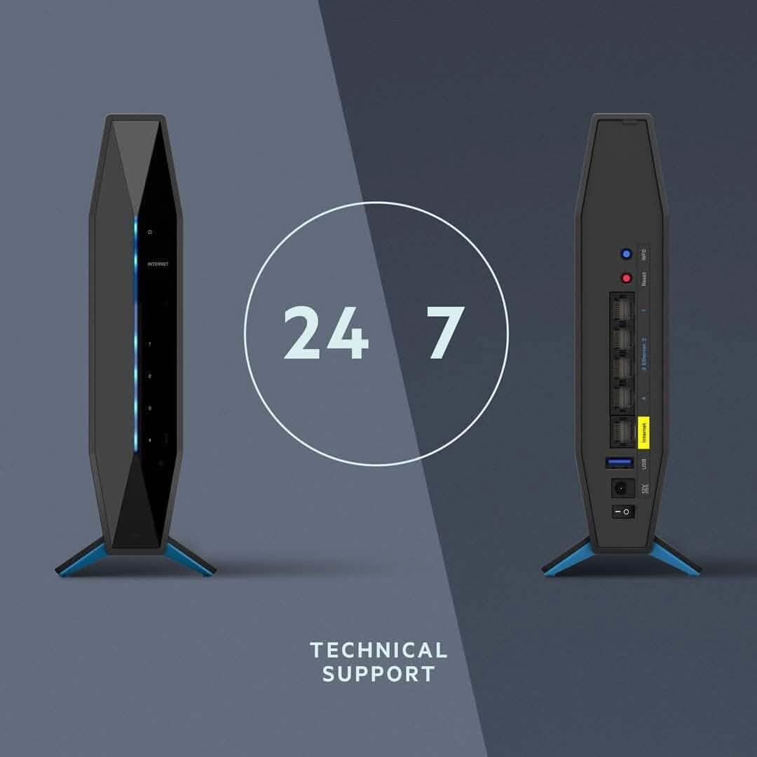 Routeur Wi-Fi 6 Linksys AX1800 pour réseau domestique, routeur WiFi Gigabit sans fil bi-bande AX (Reconditionné)