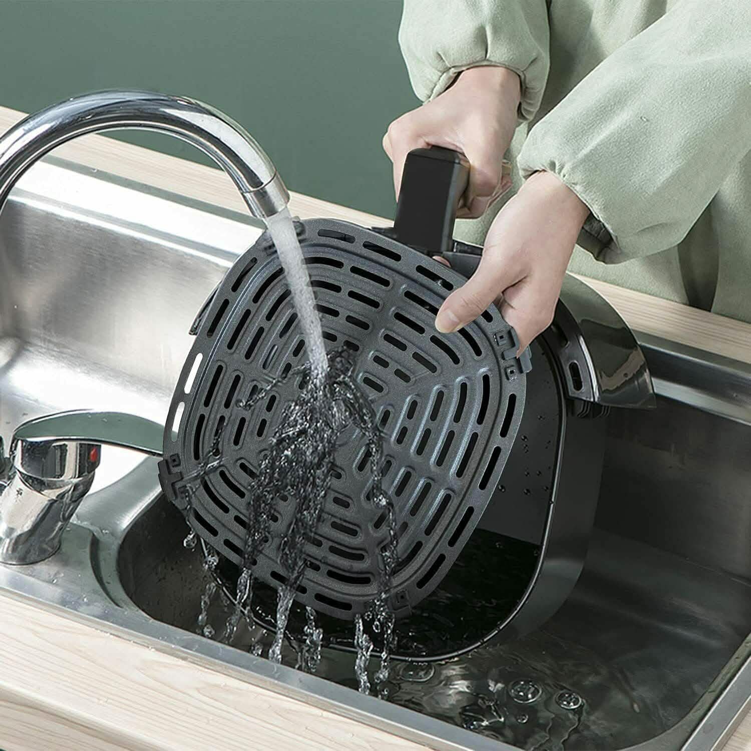 Friteuse à air 4,5 QT Four sans huile avec bouton rotatif Maison