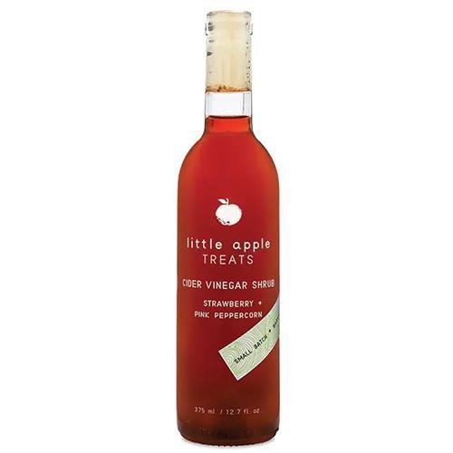 Little Apple Treats - Vinaigre infusé aux fraises et au poivre rose (375 ml)