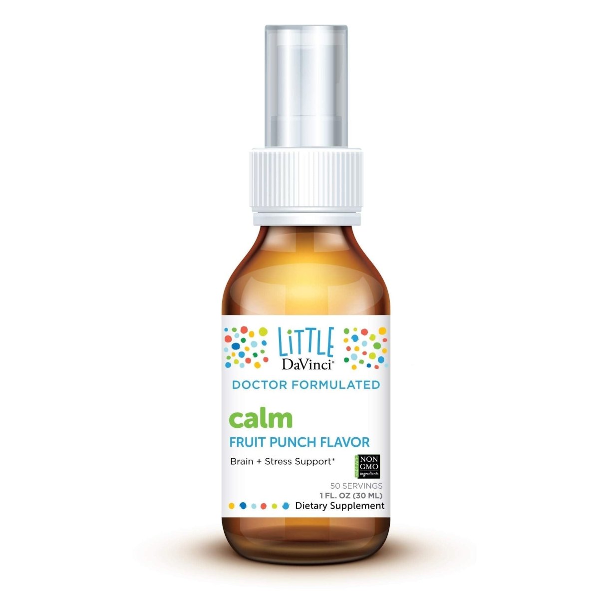 Little DaVinci Calm - Calming Supplement for Kids - Fruit Punch Flavor - 30 ml