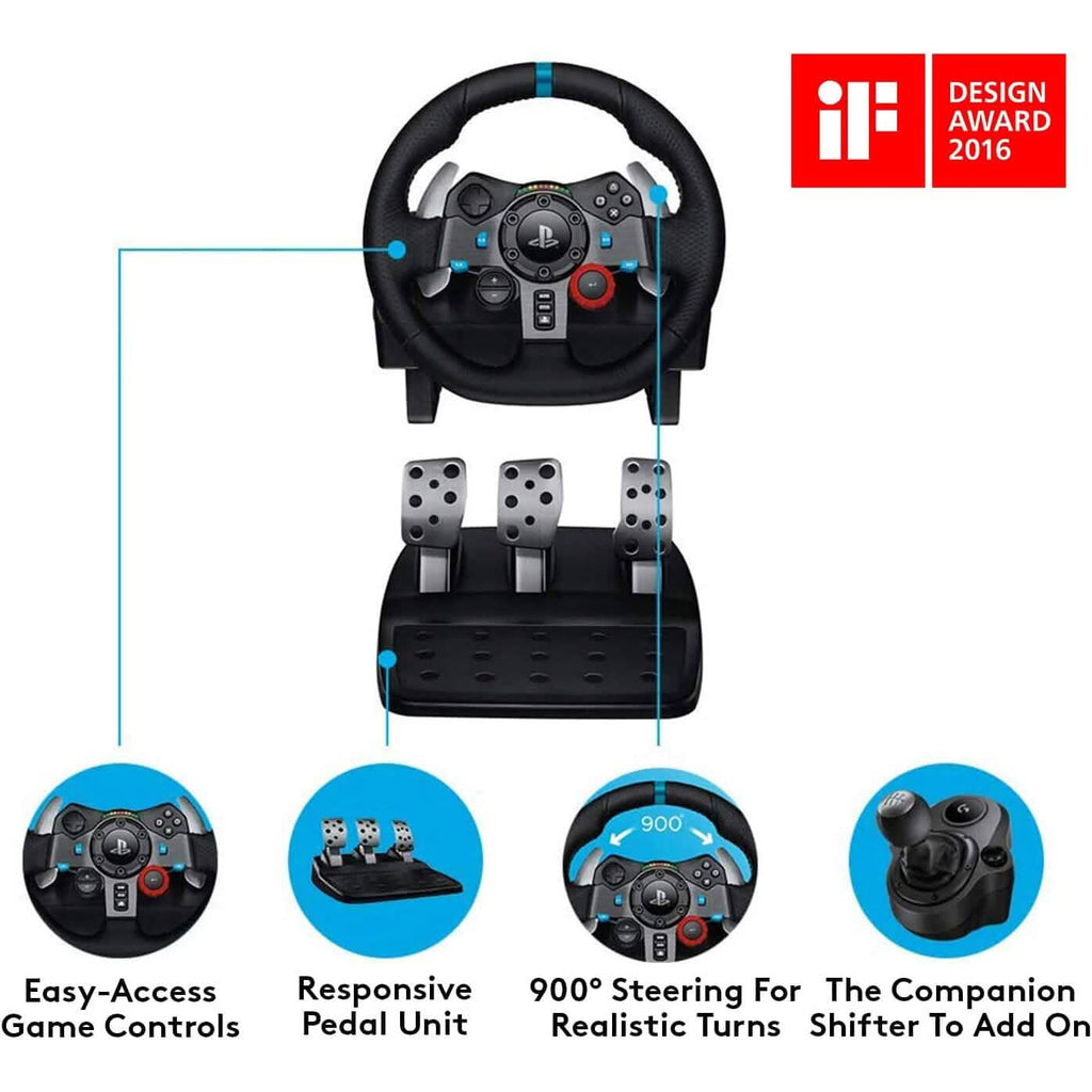 Volant de course Logitech G29 Driving Force et pédalier (reconditionnés)