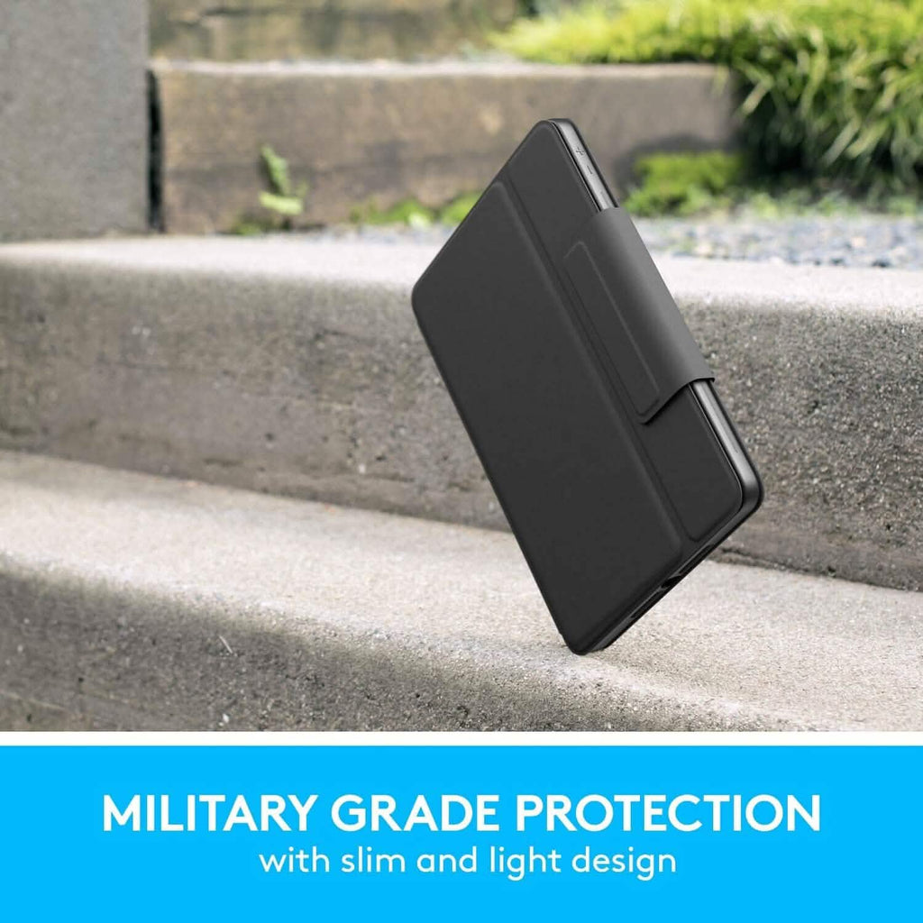 Logitech Rugged Folio - Étui Clavier Protecteur pour iPad (7e, 8e et 9e Génération)