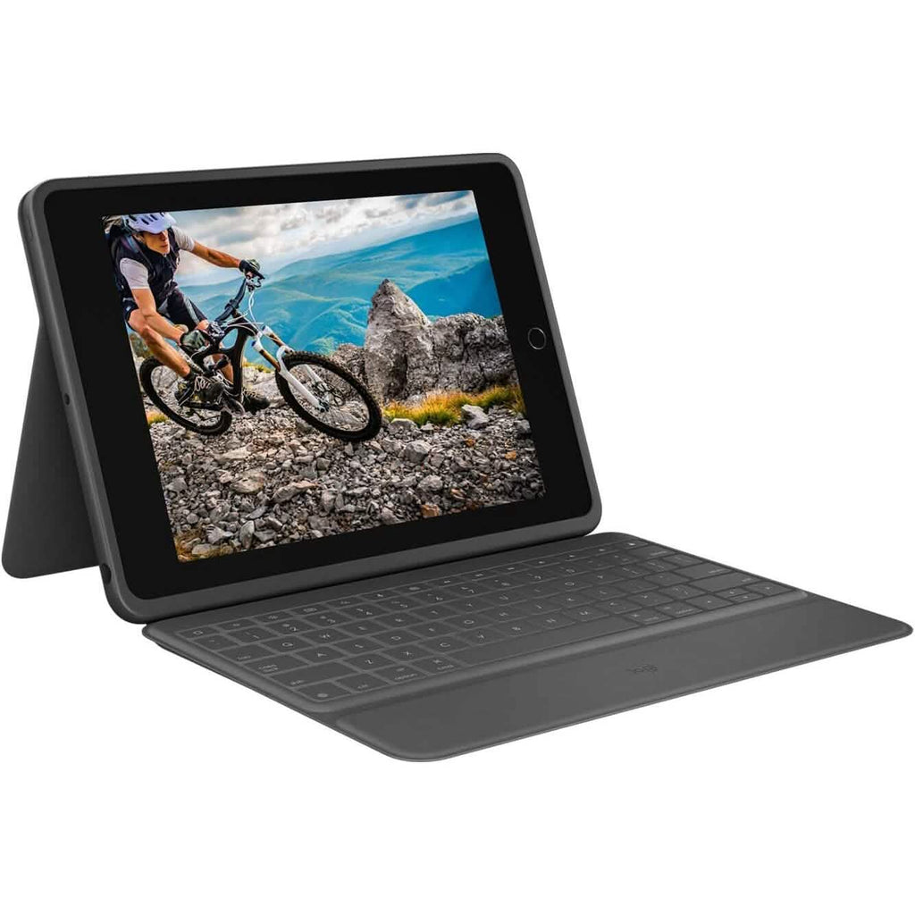 Logitech Rugged Folio - Étui Clavier Protecteur pour iPad (7e, 8e et 9e Génération)