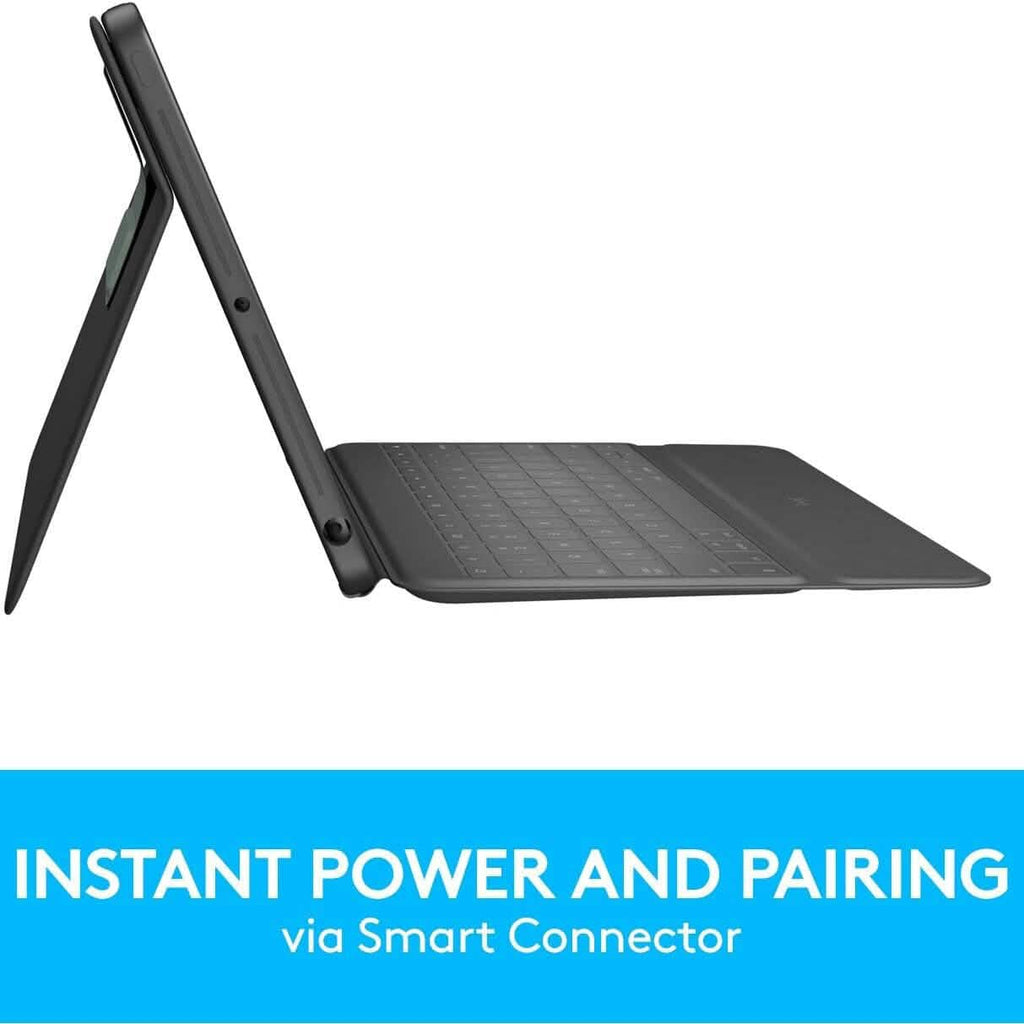 Étui clavier Bluetooth Logitech Slim Folio pour iPad (10e génération) avec clavier sans fil intégré – Oxford Gray
