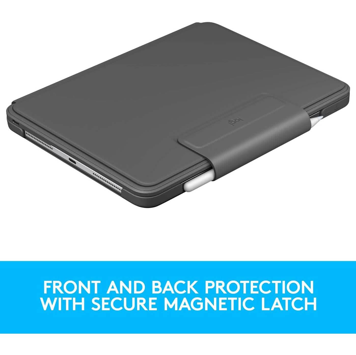 Étui clavier Bluetooth rétroéclairé Logitech SLIM FOLIO PRO pour iPad Pro 12,9 pouces (3e et 4e génération) (reconditionné)