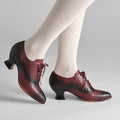 Londoner Edwardian Oxfords (Cherry)