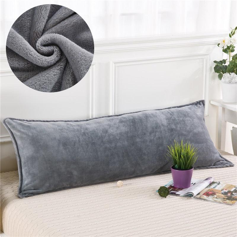Longue taie d'oreiller colorée douce et confortable pour adultes double housse d'oreiller de corps de luxe douce et agréable taie d'oreiller d'amoureux housse d'oreiller de corps