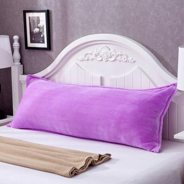 Longue taie d'oreiller colorée douce et confortable pour adultes double housse d'oreiller de corps de luxe douce et agréable taie d'oreiller d'amoureux housse d'oreiller de corps