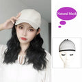 Perruque longue synthétique avec casquette de baseball, extensions de cheveux noirs naturels, perruque de cheveux de maïs naturelle, perruque ondulée, perruque chapeau, perruques ajustables pour femmes noires, perruques de cosplay pour femmes