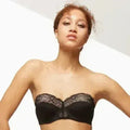 Soutien-gorge long sans bretelles en dentelle rembourré Blush Escape