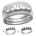 Bague en argent sterling 925 avec zircons cubiques multicolores – Éclat arc-en-ciel éblouissant