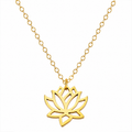 Lotus Flower Charm- Dainty 14k Gold Filled Jewelry