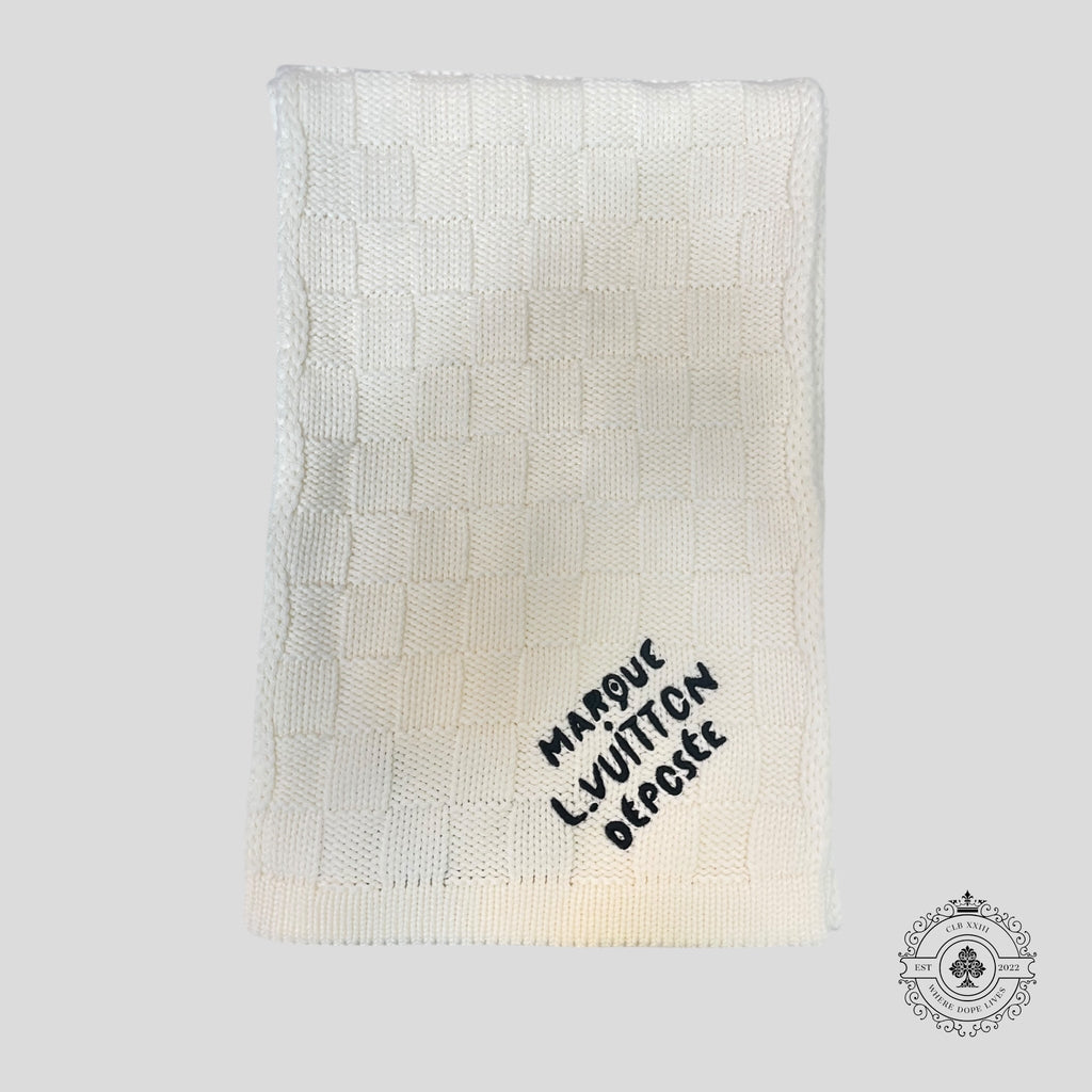Écharpe Louis Vuitton Damier Snug Crème