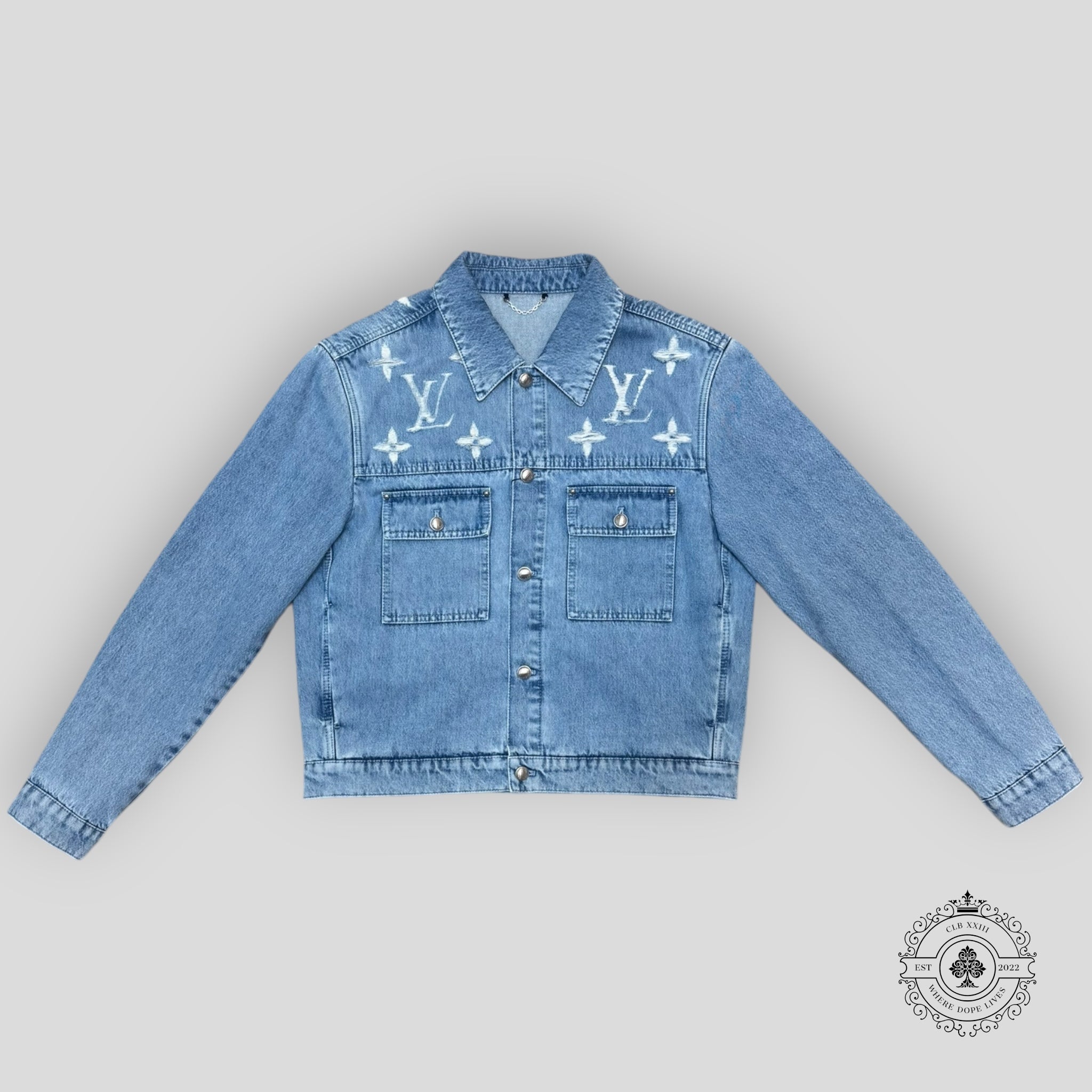 Blouson camionneur en jean Louis Vuitton
