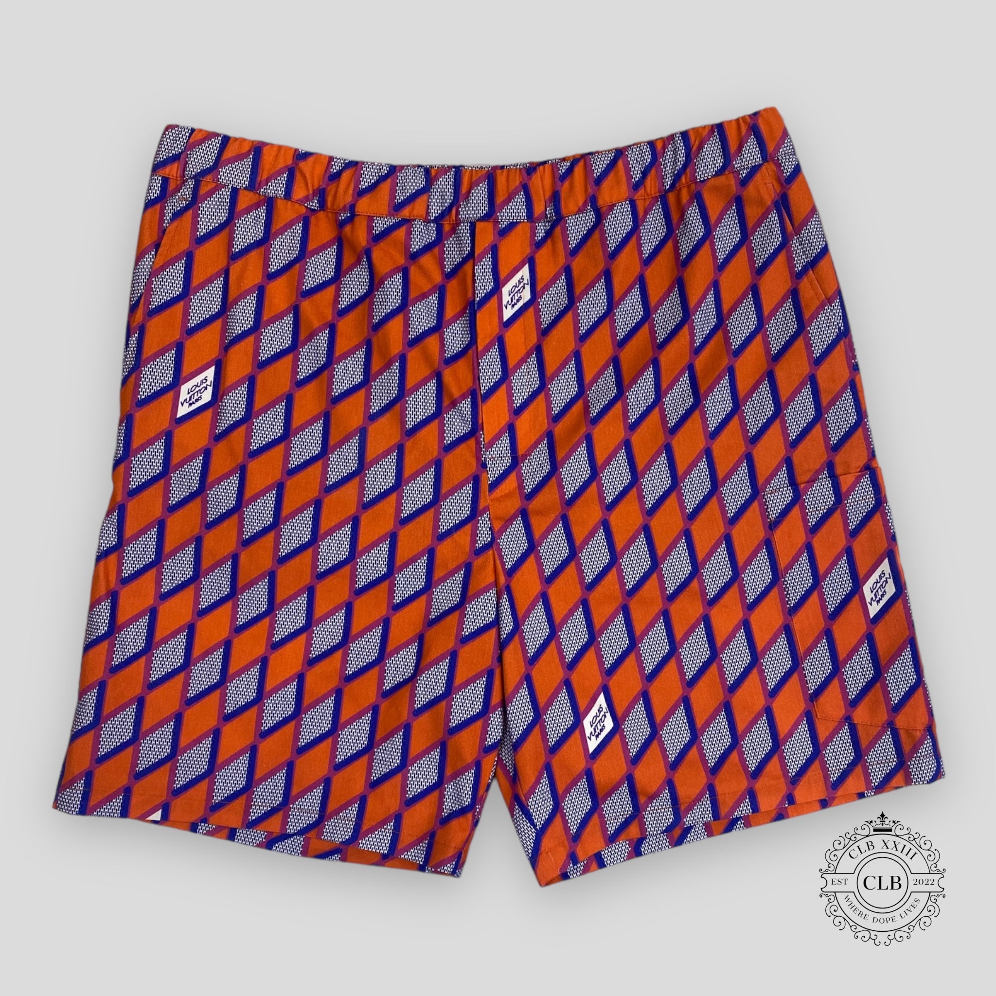 Shorts à cordon de serrage Louis Vuitton Diamond Damier Cricket