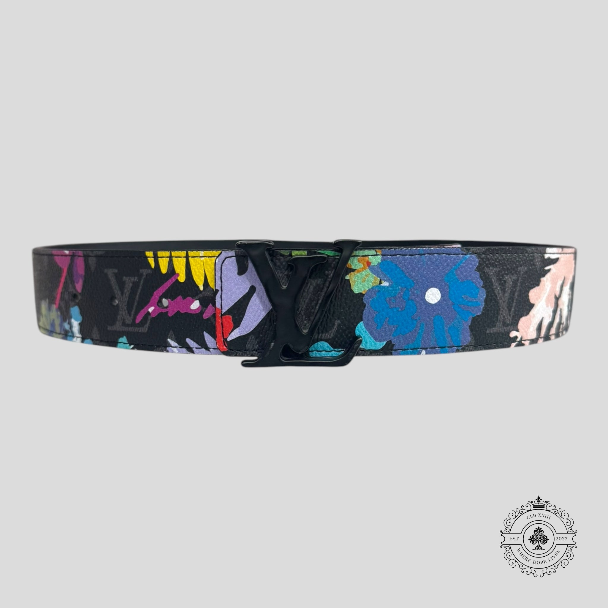 Ceinture Louis Vuitton Imprimé Feuillage Eclipse