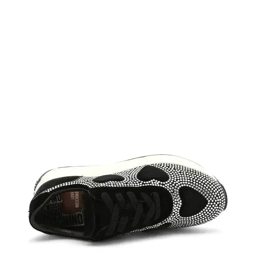 Baskets cœur strass – Noir