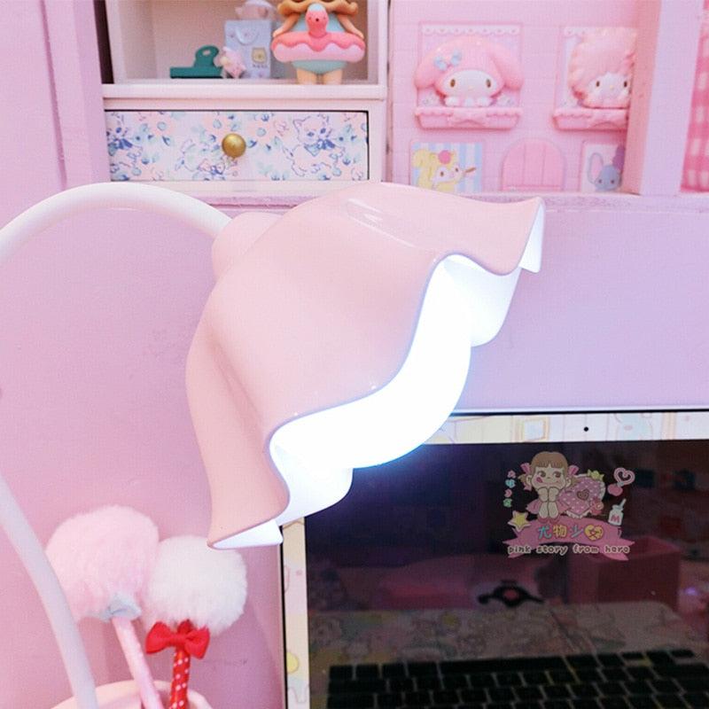 Belle Lampe de Lecture à Variateur 3 Niveaux avec Socle Porte-Stylo, Lampe de Bureau LED pour Étudiants, Lampe de Chevet Rechargeable pour Filles pour Chambre et Salle d'Étude, Jolies Lampes d'Étude pour Décoration de Chambre