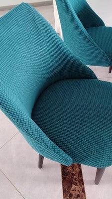 Housse de chaise amovible et lavable en molleton polaire pour accoudoir bas et dossier incurvé, housse de siège amovible et lavable en élasthanne extensible anti-poussière pour hôtel, maison, banquet, cérémonie, bureau, mariage