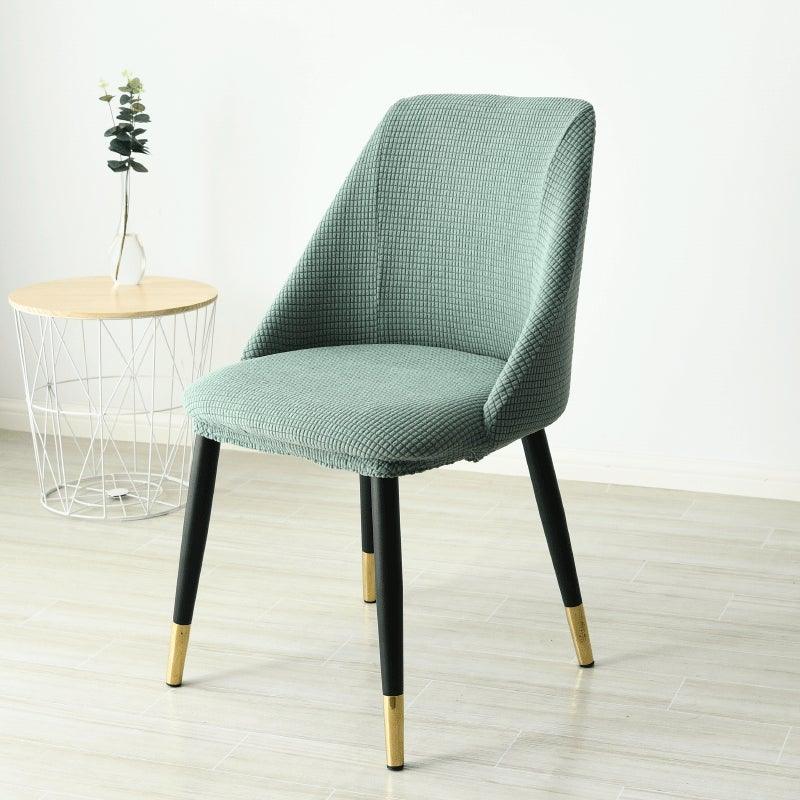 Housse de chaise amovible et lavable en molleton polaire pour accoudoir bas et dossier incurvé, housse de siège amovible et lavable en élasthanne extensible anti-poussière pour hôtel, maison, banquet, cérémonie, bureau, mariage