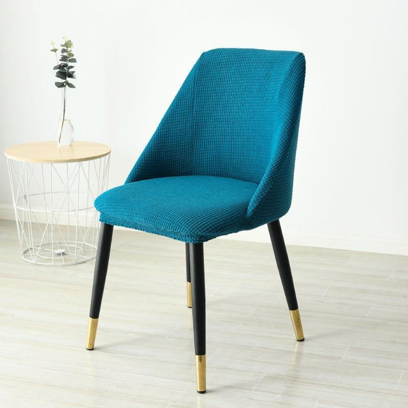 Housse de chaise amovible et lavable en molleton polaire pour accoudoir bas et dossier incurvé, housse de siège amovible et lavable en élasthanne extensible anti-poussière pour hôtel, maison, banquet, cérémonie, bureau, mariage
